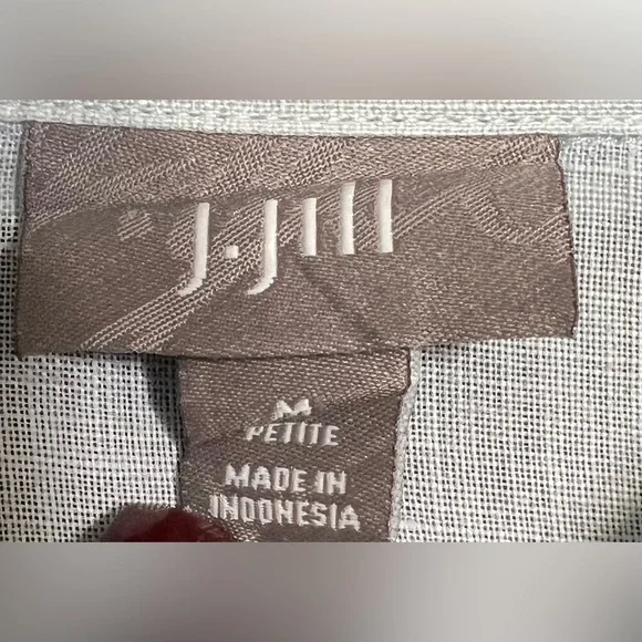 J.Jill 100% Linen Button-Down Shirt – Light Blue, Petite Medium Women’s - Picture 6 of 7